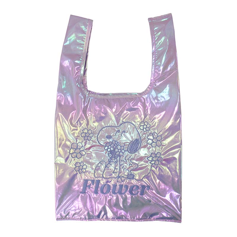 PEANUTS オーロラショッピングバック 花